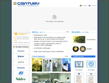 Tablet Screenshot of century-pcb.com